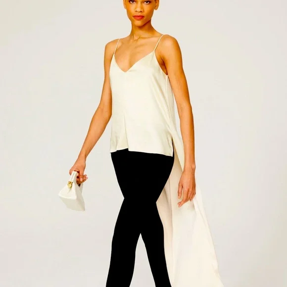 OBANDO COLLECTIVE CREAM HIGH LOW TANK TOP! - Picture 3 of 6